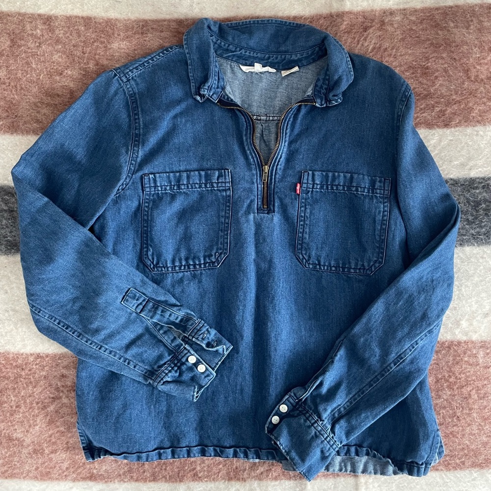 Levi’s Long Sleeve Jean Short 1/4 Zip